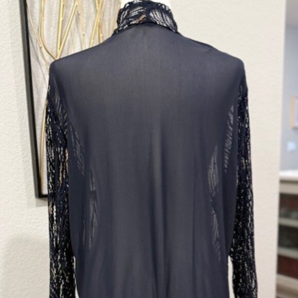 CHICO'S Travelers Collection Open Front Sheer Cardigan - Picture 2 of 11